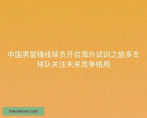 中国男篮锋线球员开启海外试训之旅多支球队关注未来竞争格局 中国男篮锋线球员开启海外试训之旅多支球队关注未来竞争格局