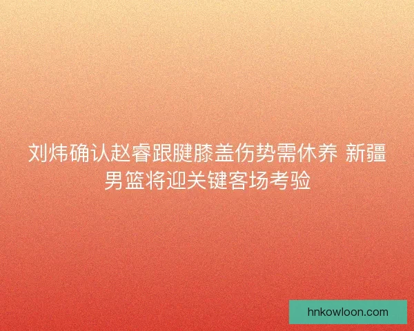 刘炜确认赵睿跟腱膝盖伤势需休养 新疆男篮将迎关键客场考验